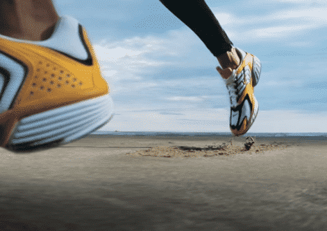 running shoes sand